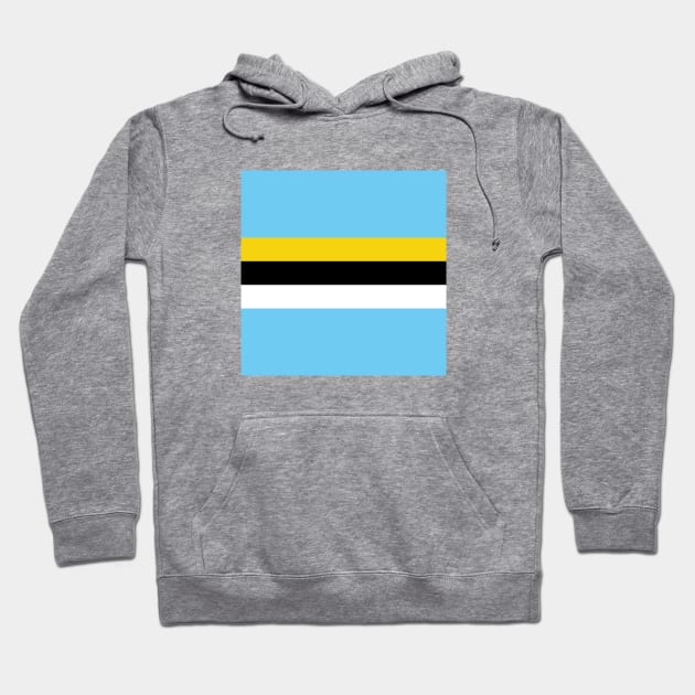 St Lucia Color Block - Blue Yellow Black White Hoodie by IslandConcepts